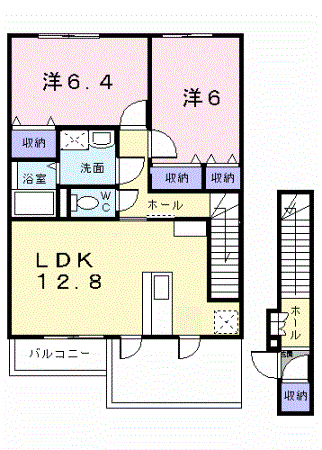 ジェルメスクエア201間取図