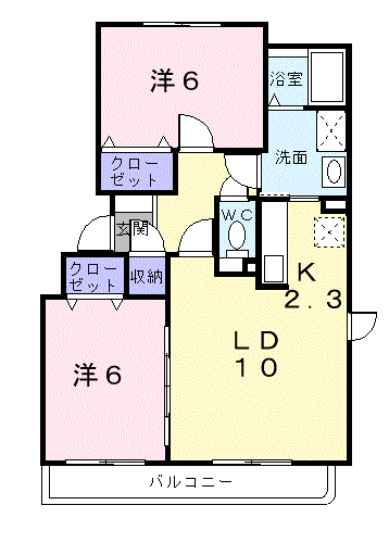 サニーイーストＢ301間取図
