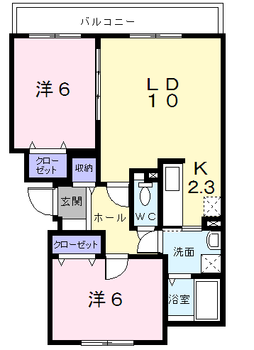 サニーイーストＢ102間取図