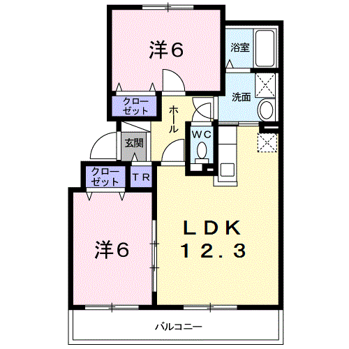 ベルグランデＡ302間取図