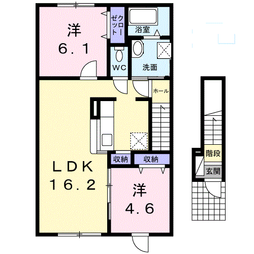 グランデ　コート203間取図