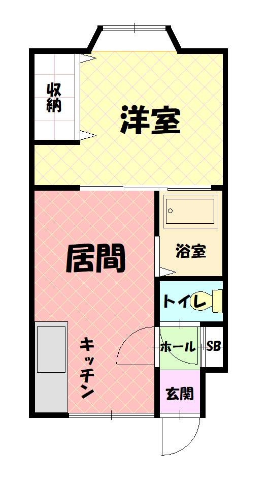 ノーザンエポックＡ206間取図