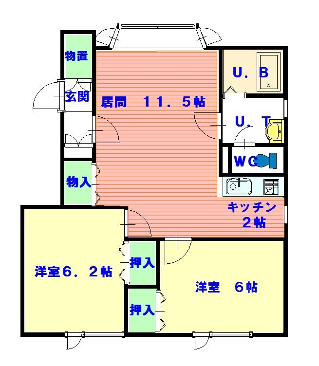 ネスト４１３201間取図