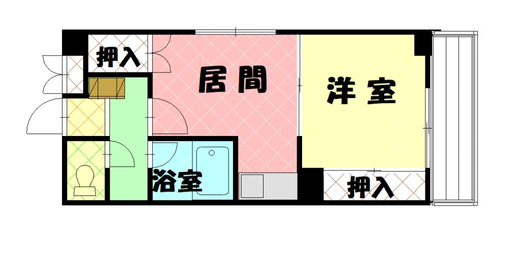 パームコート旭川303間取図