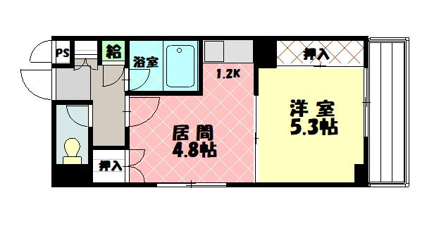 パームコート旭川301間取図