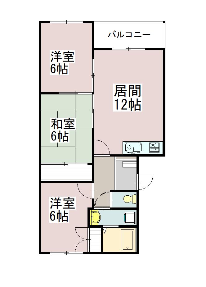 東光８・４プラザ307間取図