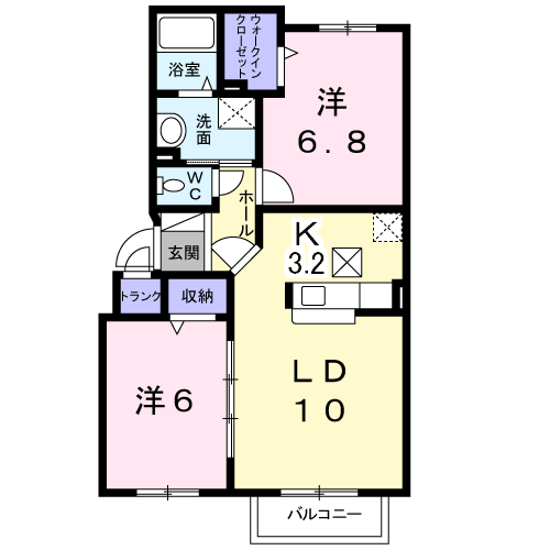 シャイニスター101間取図