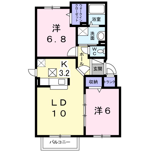 シャイニスター304間取図