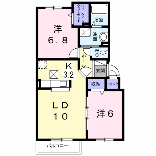 シャイニスター302間取図
