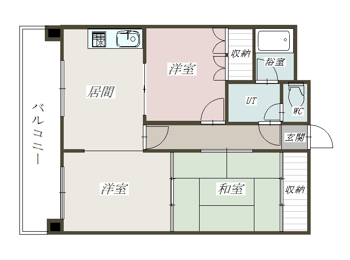 フォースパレス505間取図