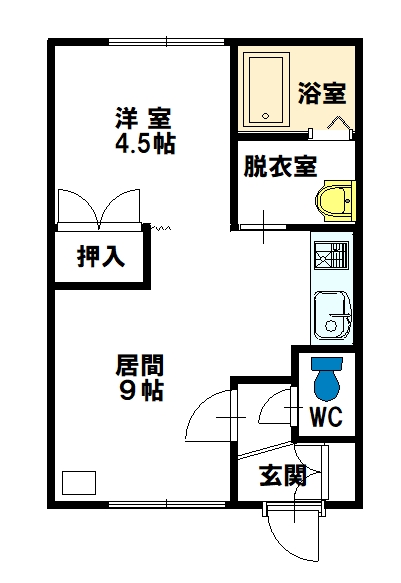 カーサエスポワール102間取図