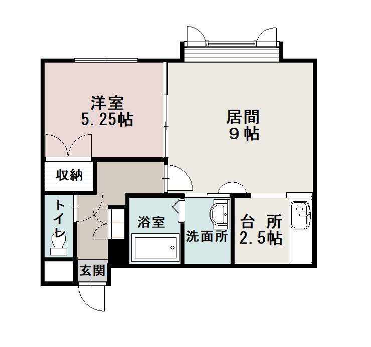 グランビュー東光203間取図