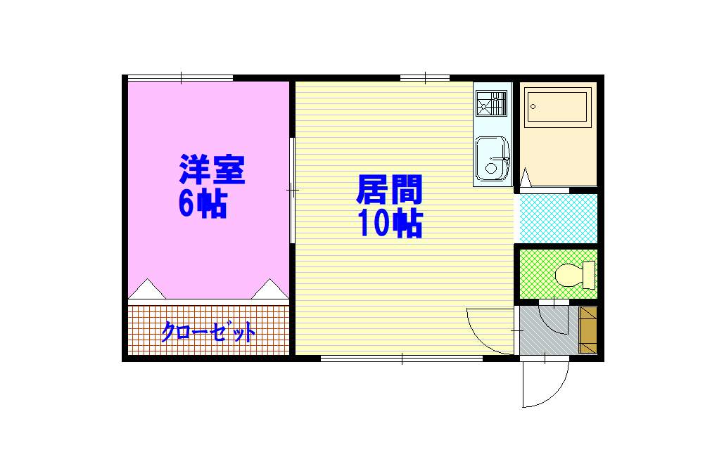 カサグレースＡ205間取図