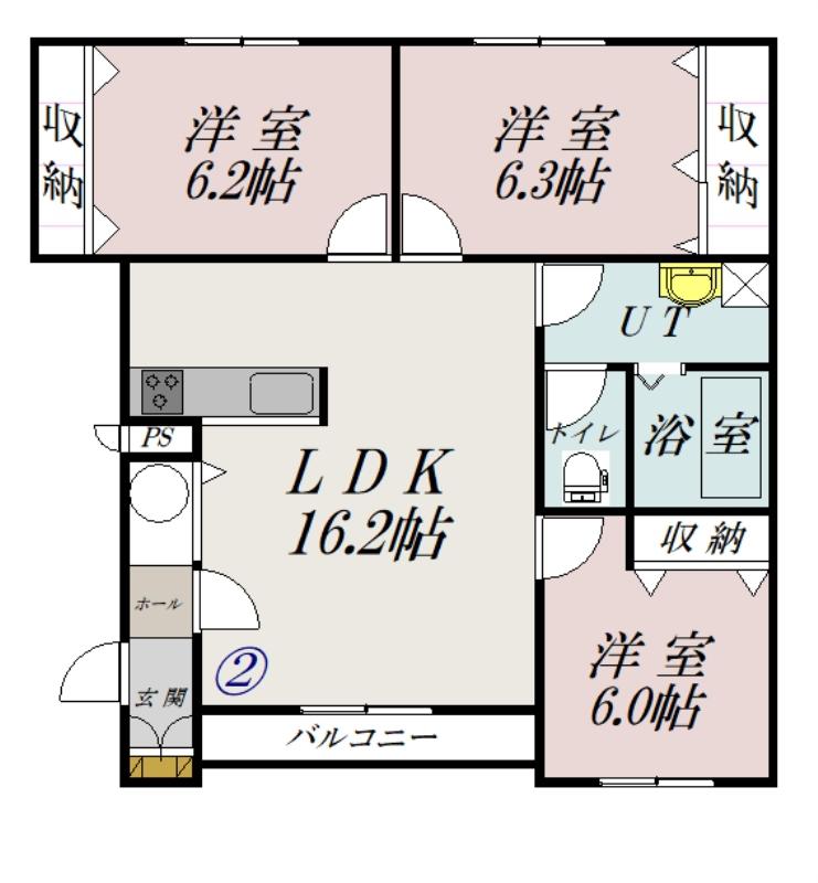 エスパシオ６．１９302間取図