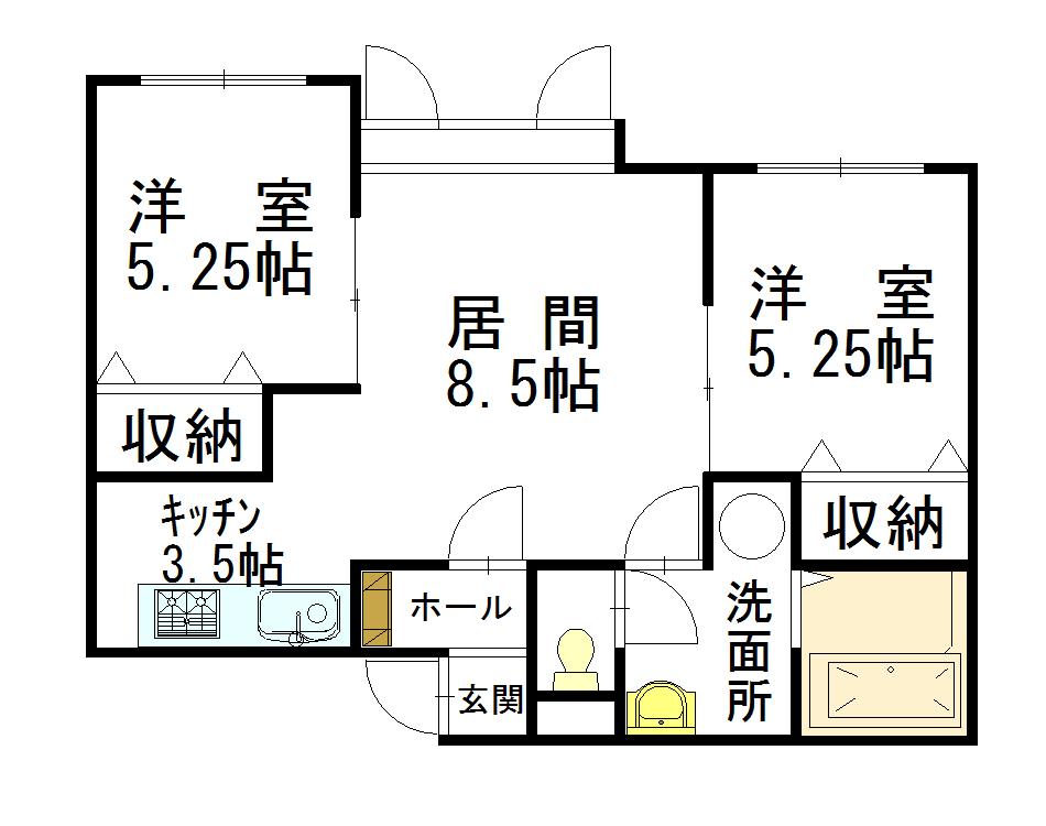 Ｓｔｅｌｌａ豊岡２－１103間取図