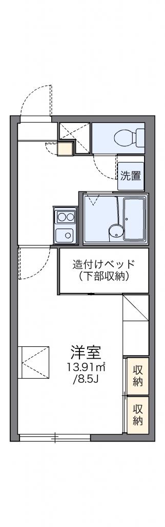 レオパレスＭｉｃｋｙＨｏｕｓｅ107間取図