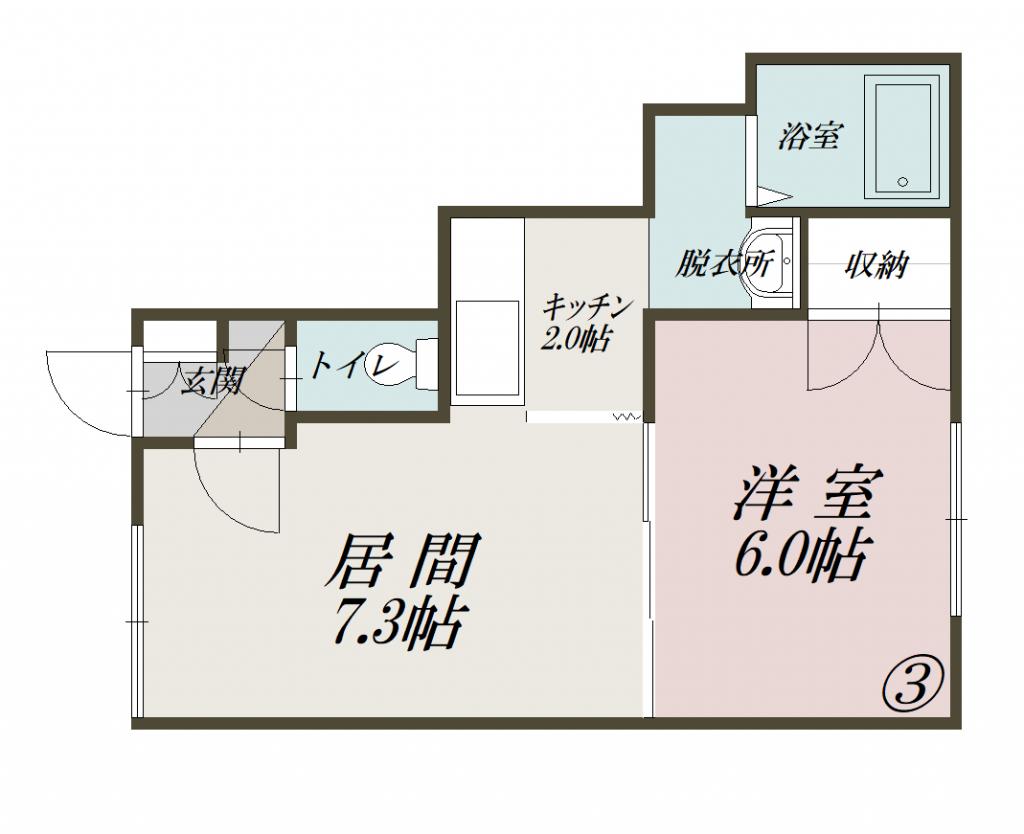 フローレンス１３２103間取図