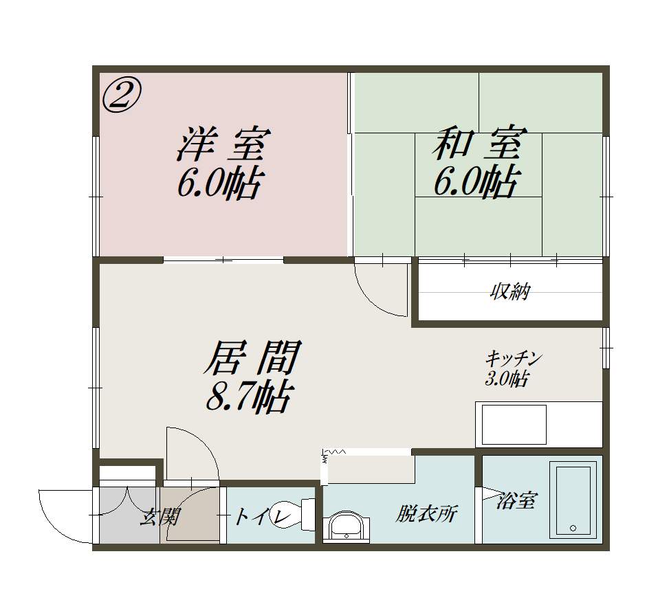 フローレンス１３２202間取図