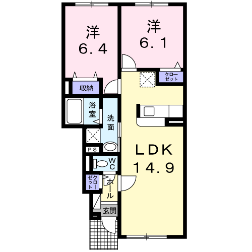 メゾンカムイ103間取図