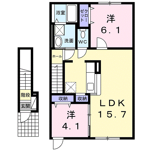 アルモニー２０３間取図