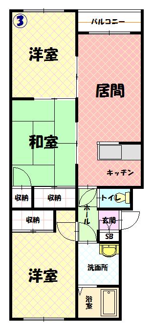 フロンティア東光403間取図