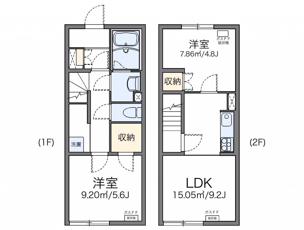 レオネクスト立岩105間取図