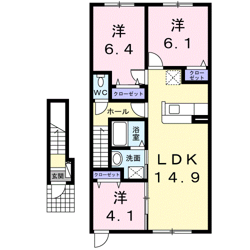 アリ・ビラ203間取図