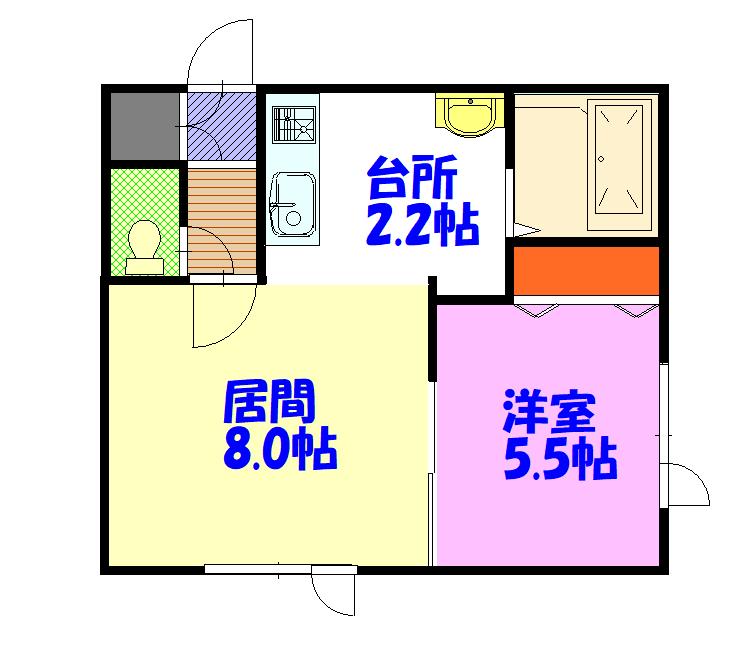 ピースフルⅡ103間取図