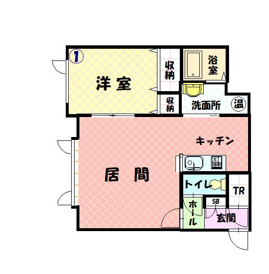 ショコラ101間取図