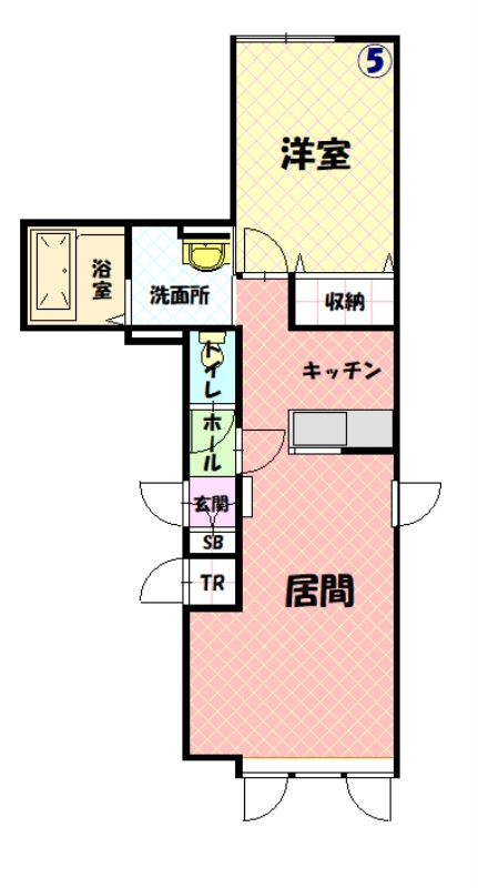 グランオアシスＢ205間取図