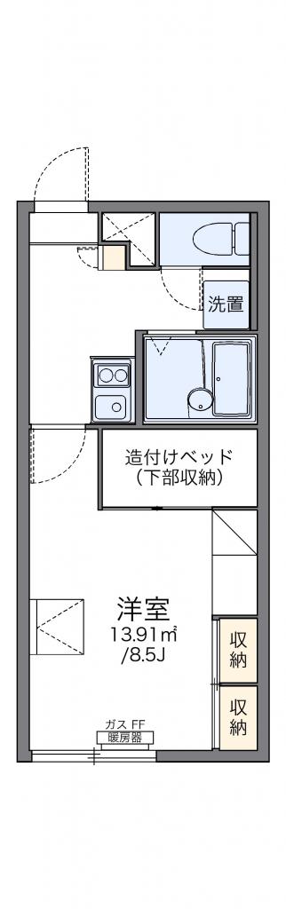 レオパレスTOKO74108間取図