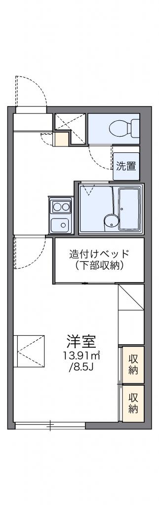 レオパレスエスペランサ206間取図