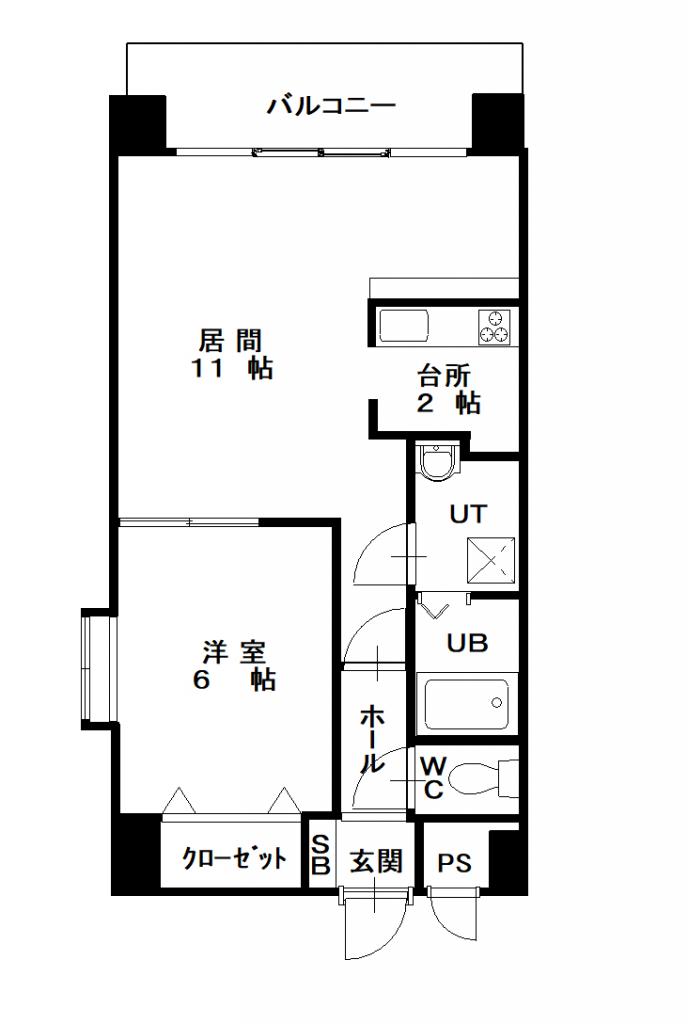 ノルテ３条通1001間取図