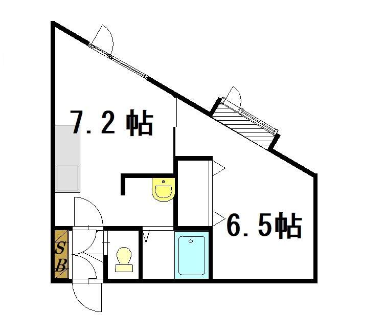 ノースウイング２１202間取図