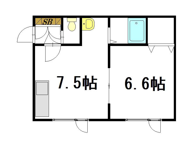 ノースウイング２１206間取図