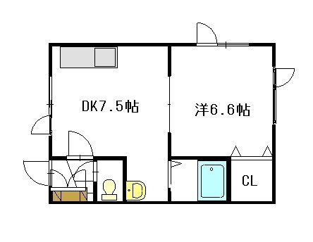 ノースウイング２１103間取図