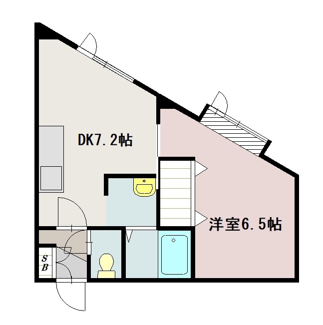 ノースウイング２１102間取図