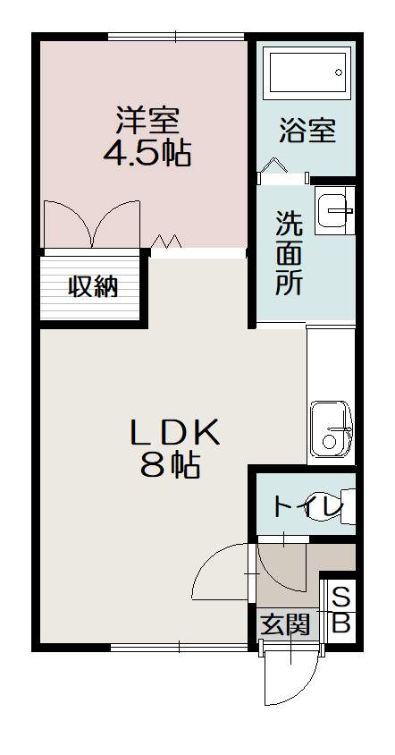 サニーサイド３．３203間取図