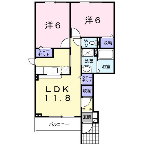 エスポアールＢ101間取図