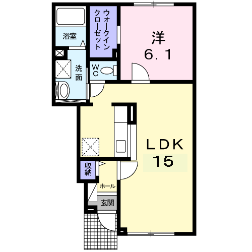 蔵Ⅱ102間取図