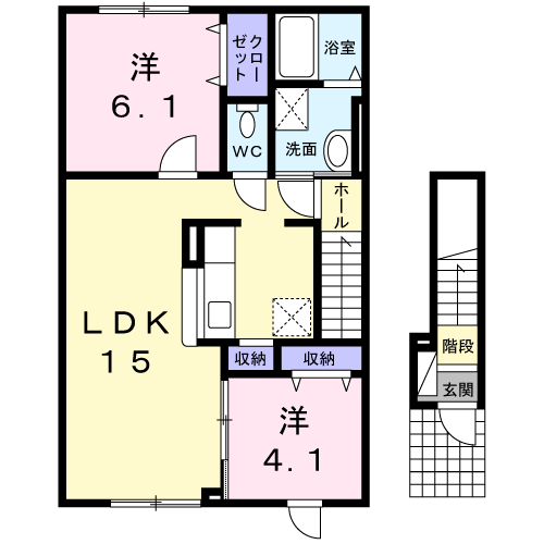 蔵Ⅱ２０１間取図