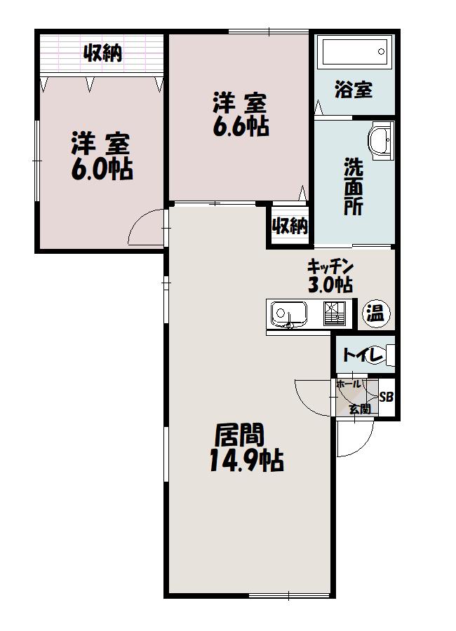 エルム６４101間取図