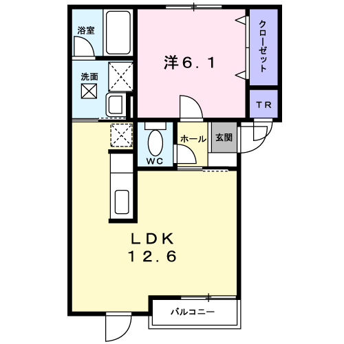 サニースクエア201間取図