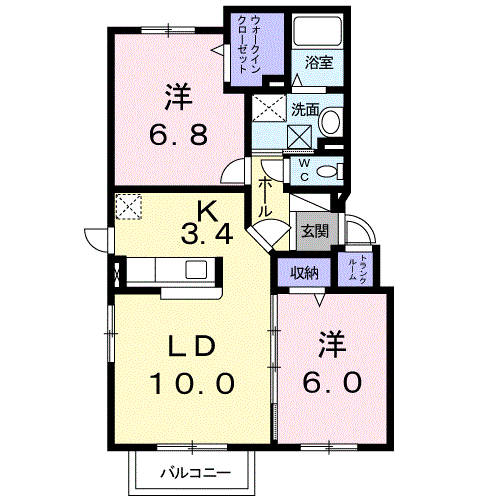 ラフィナートⅡ301間取図