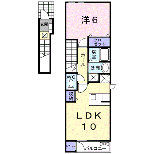 デフィⅡ201間取図