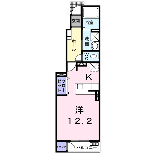 デフィⅡ１０２間取図