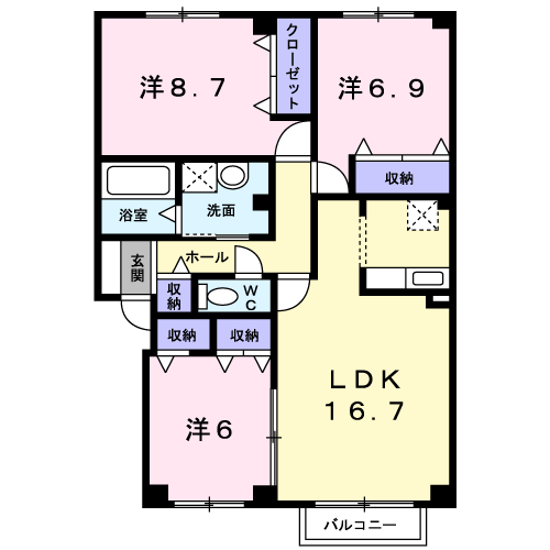 ドリームイースト７７204間取図