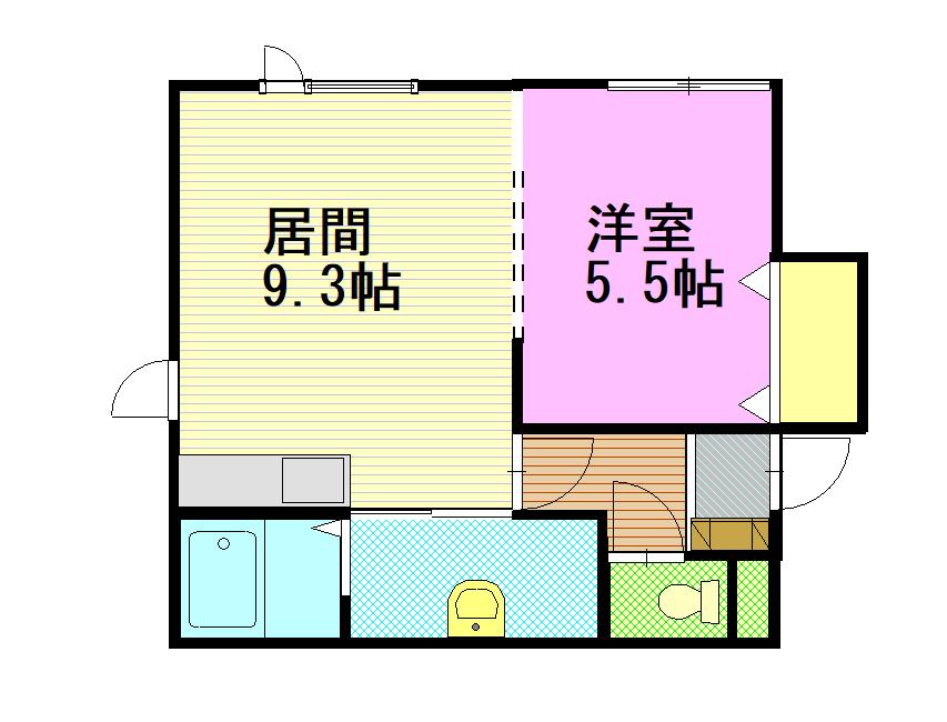 アネックス春光102間取図