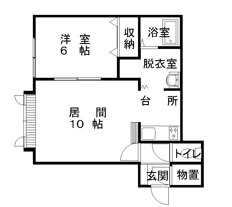 ライズ201間取図