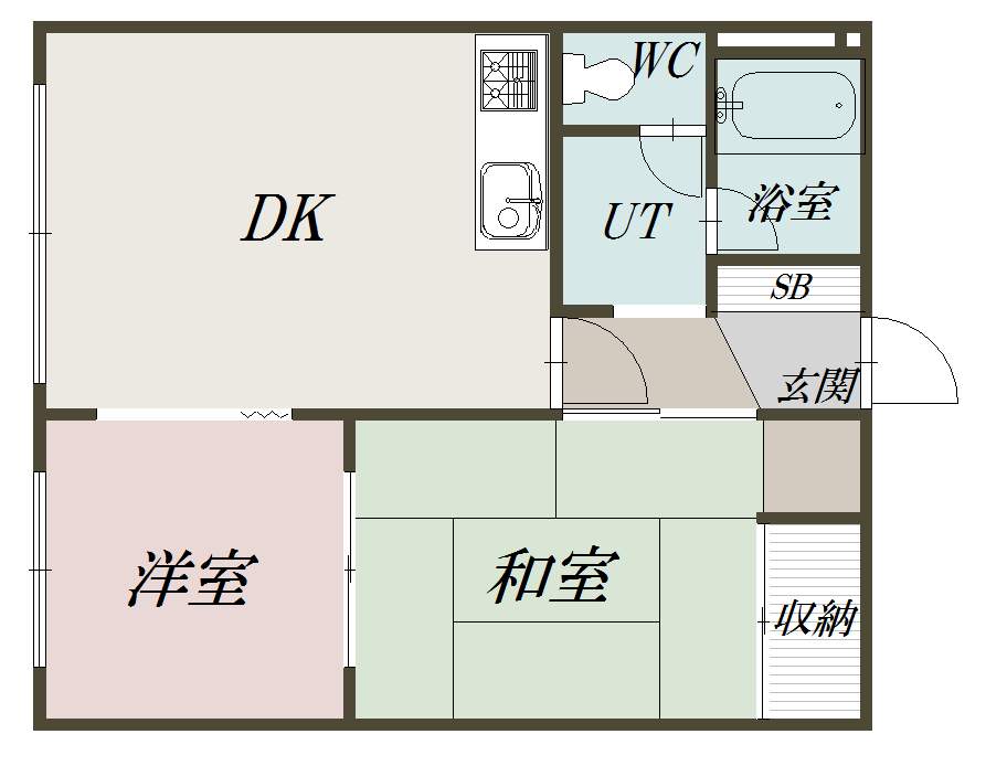 エステート神居301間取図